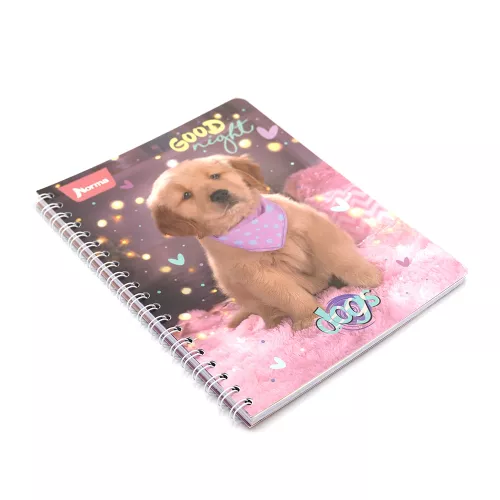 Cuaderno Argollado Frances Cuadro Chico Dogs Good Night - Dogs 100 Hojas