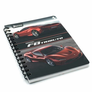 Cuaderno Argollado Frances Cuadro Chico Ferrari F6 100 Hojas