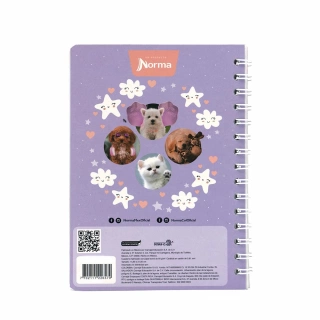 Cuaderno Argollado Frances Cuadro Grande Dogs Norma Chillout music 100 Hojas