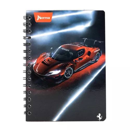 Cuaderno Argollado Frances Cuadro Grande Ferrari  Futuristic 100 Hojas