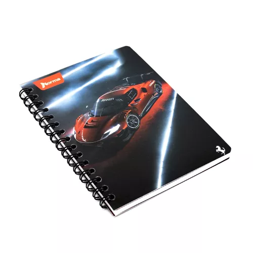 Cuaderno Argollado Frances Cuadro Grande Ferrari  Futuristic 100 Hojas