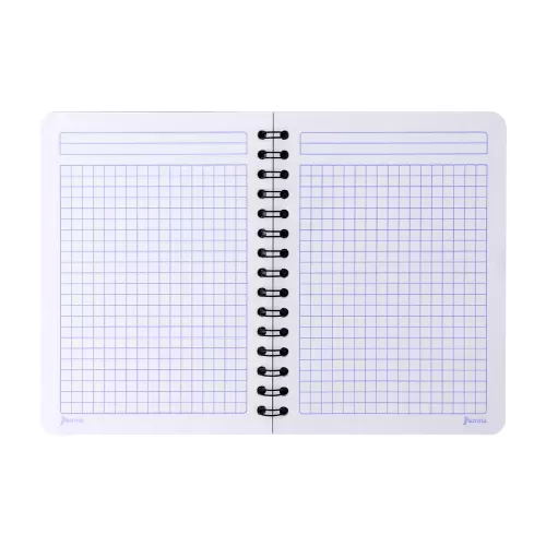 Cuaderno Argollado Frances Cuadro Grande Ferrari  Red and black 100 Hojas