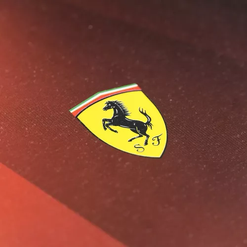 Cuaderno Argollado Frances Cuadro Grande Ferrari  Red and black 100 Hojas
