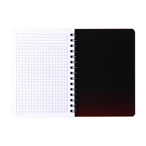 Cuaderno Argollado Frances Cuadro Grande Ferrari  Red and black 100 Hojas