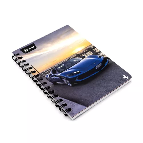 Cuaderno Argollado Frances Cuadro Grande Ferrari  Travel 100 Hojas