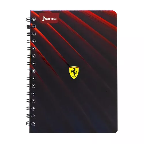 Cuaderno Argollado Frances Cuadro Grande Ferrari SF 100 Hojas