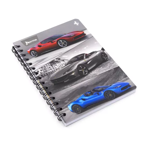 Cuaderno Argollado Frances Cuadro Grande Ferrari SF 3 100 Hojas