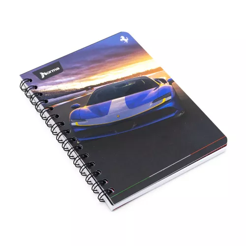 Cuaderno Argollado Frances Cuadro Grande Ferrari SF 4 100 Hojas