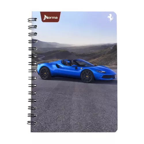 Cuaderno Argollado Frances Cuadro Grande Ferrari SF1 100 Hojas