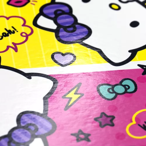 Cuaderno Argollado Frances Cuadro Grande Hello Kitty Yeah wow 100 Hojas