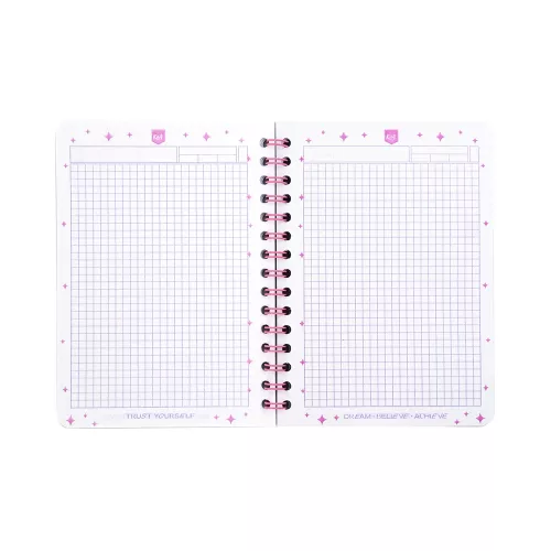 Cuaderno Argollado Frances Cuadro Grande Kiut Look For Something positive each day 100 Hojas