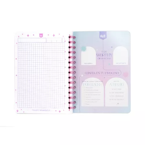 Cuaderno Argollado Frances Cuadro Grande Kiut Look For Something positive each day 100 Hojas