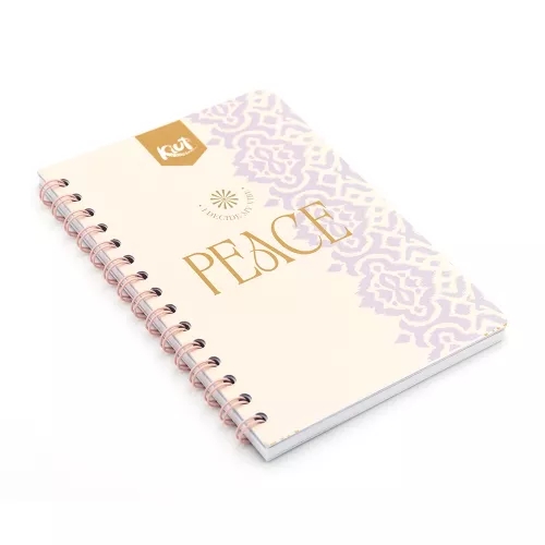 Cuaderno Argollado Frances Cuadro Grande Kiut Peace 100 Hojas