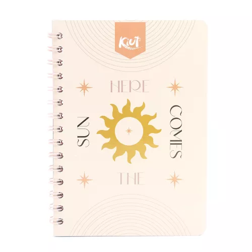 Cuaderno Argollado Frances Cuadro Grande Kiut The Sun here Comes 100 Hojas