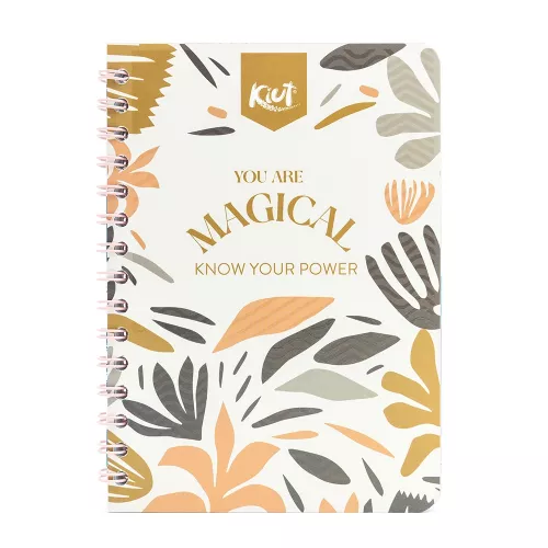 Cuaderno Argollado Frances Cuadro Grande Kiut You are magical know your power 100 Hojas