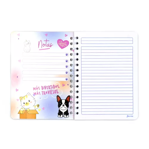 Cuaderno Argollado Frances Raya Dogs Forever and Ever 100 Hojas