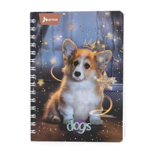 Cuaderno Argollado Frances Raya Dogs Princess Dogs 100 Hojas