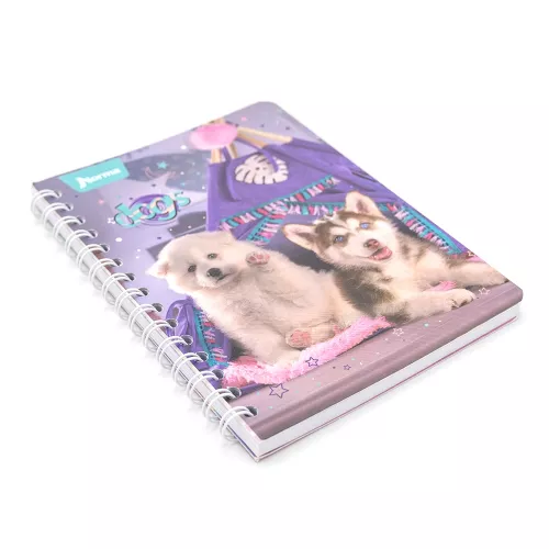 Cuaderno Argollado Frances Raya Dogs Smile -Dogs 100 Hojas