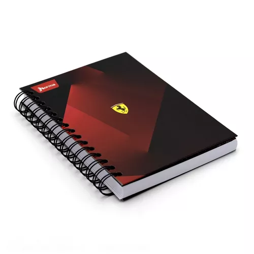 Cuaderno Argollado Frances Raya Ferrari  Red and black 160 Hojas