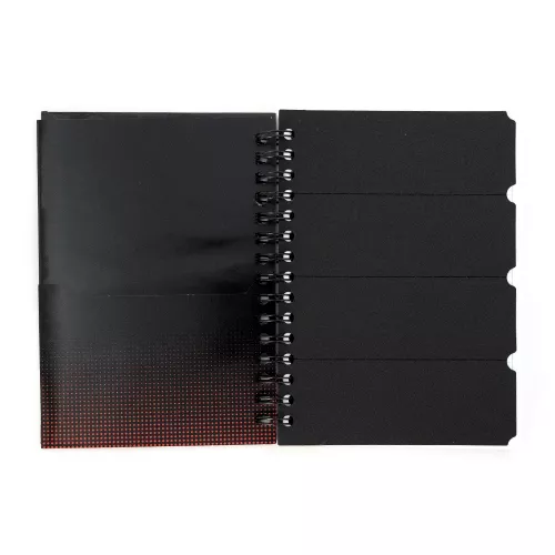 Cuaderno Argollado Frances Raya Ferrari  Red and black 160 Hojas