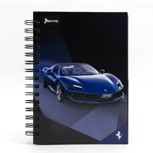 Cuaderno Argollado Frances Raya Ferrari Blue GJ-969TR 160 Hojas