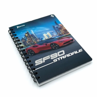 Cuaderno Argollado Frances Raya Ferrari F8 100 Hojas
