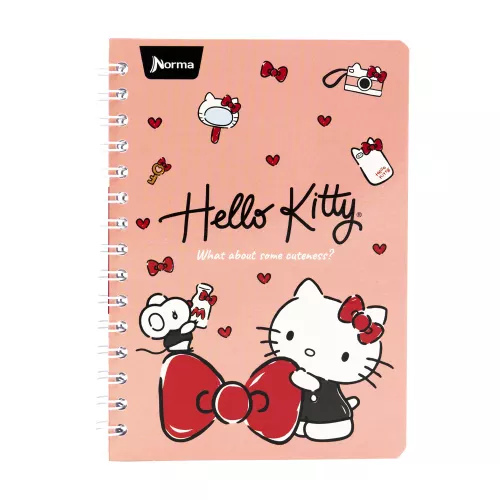 Cuaderno Argollado Frances Raya Hello Kitty What about some cuteness 100 Hojas