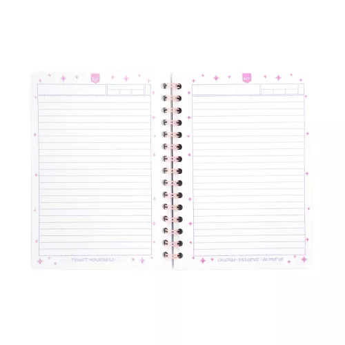 Cuaderno Argollado Frances Raya Kiut Life is short enjoy it 100 Hojas