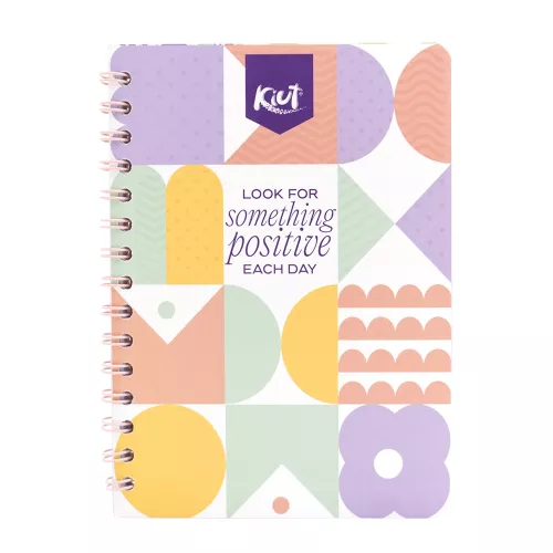 Cuaderno Argollado Frances Raya Kiut Look For Something positive each day 100 Hojas