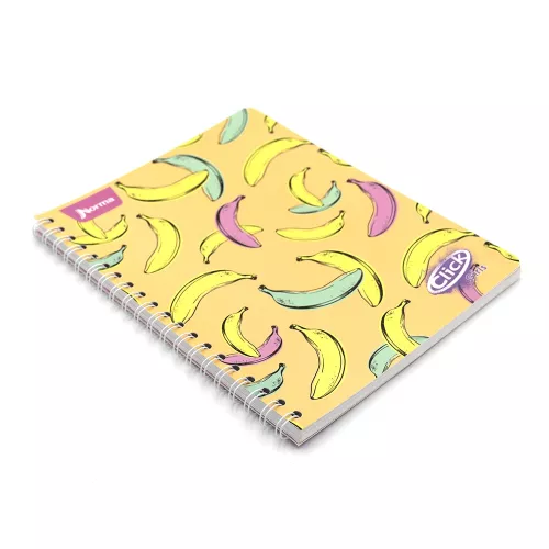 Cuaderno Argollado Profesional Cuadro Chico Click Girls Bananas 100 Hojas