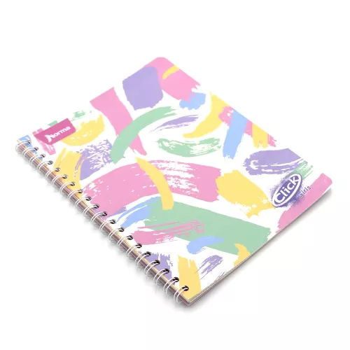 Cuaderno Argollado Profesional Cuadro Chico Click Girls Colorful canvas 100 Hojas