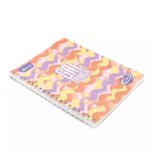 Cuaderno Argollado Profesional Cuadro Chico Click Girls Grl Power 100 Hojas