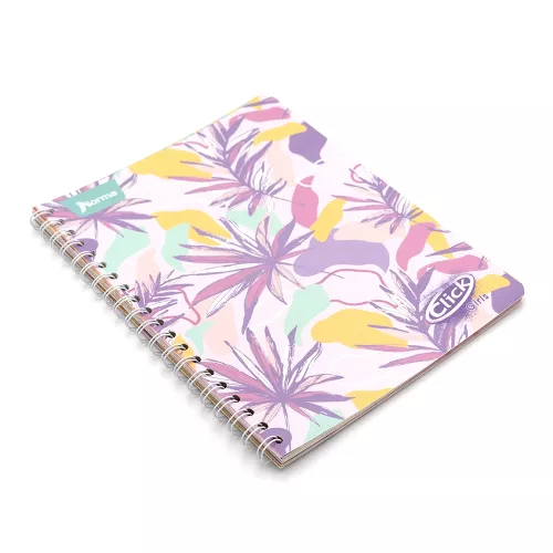 Cuaderno Argollado Profesional Cuadro Chico Click Girls Leaves 100 Hojas