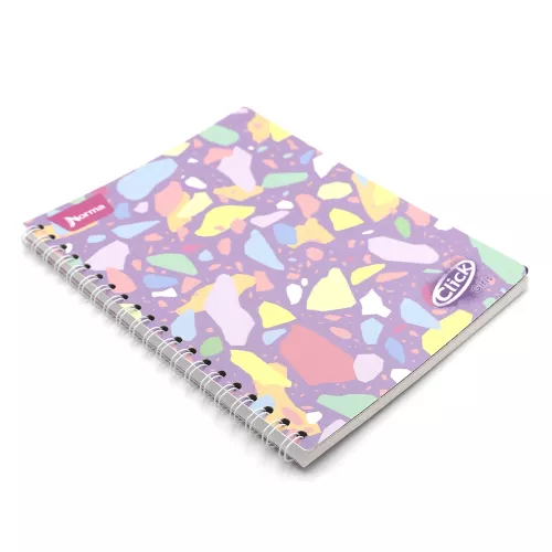 Cuaderno Argollado Profesional Cuadro Chico Click Girls Mozaic of colors 100 Hojas