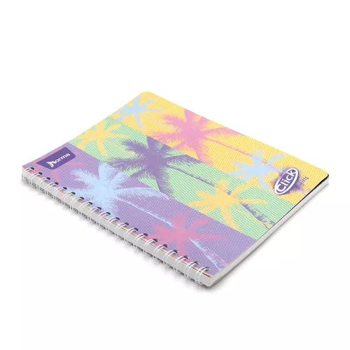 Cuaderno Argollado Profesional Cuadro Chico Click Girls Palms 100 Hojas