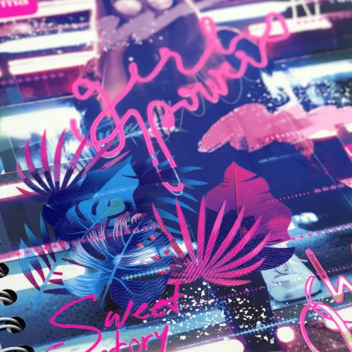 Cuaderno Argollado Profesional Cuadro Chico Click Girls Sweet story 100 Hojas