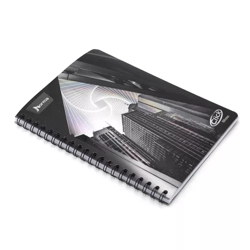 Cuaderno Argollado Profesional Cuadro Chico Click Urbano City triangle 100 Hojas