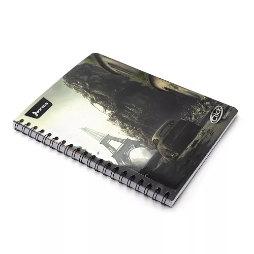 Cuaderno Argollado Profesional Cuadro Chico Click Urbano Eiffel Tower 100 Hojas