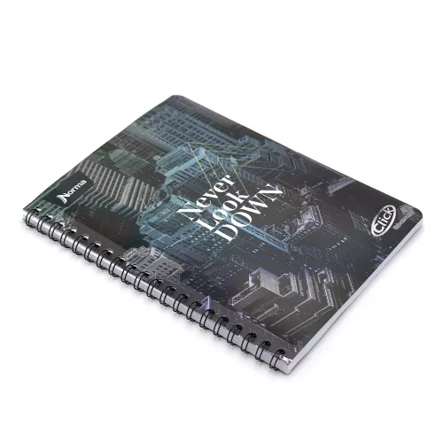 Cuaderno Argollado Profesional Cuadro Chico Click Urbano Never look Down 100 Hojas