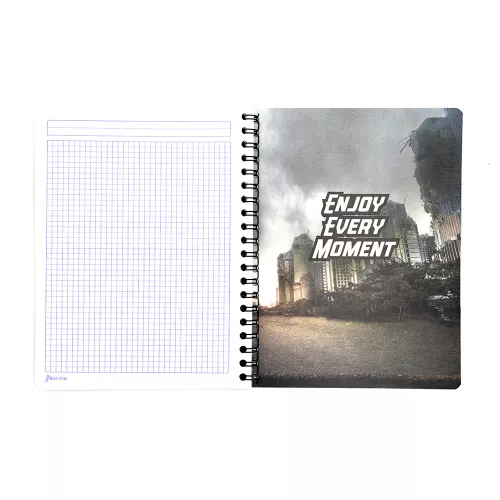 Cuaderno Argollado Profesional Cuadro Chico Click Urbano Never look Down 100 Hojas