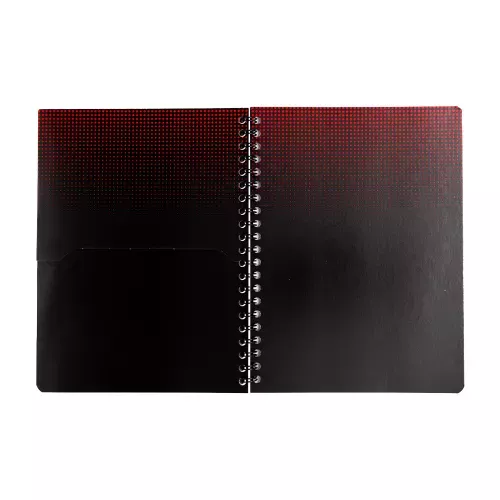 Cuaderno Argollado Profesional Cuadro Chico Ferrari Metalizado Geometry 200 Hojas