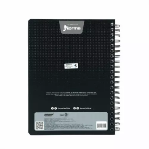 Cuaderno Argollado Profesional Cuadro Chico Ferrari Metalizado Geometry 200 Hojas