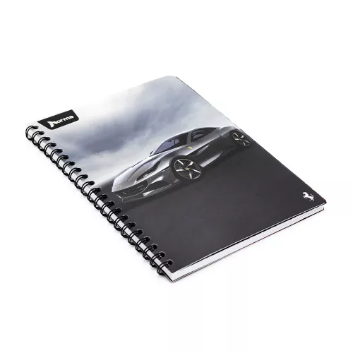 Cuaderno Argollado Profesional Cuadro Chico Ferrari Metalizado Storm 100 Hojas