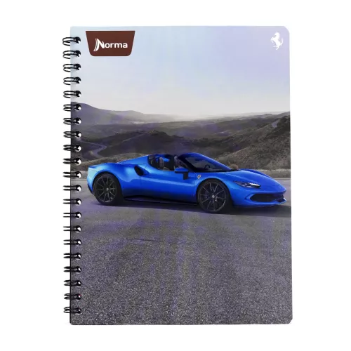 Cuaderno Argollado Profesional Cuadro Chico Ferrari SF1 200 Hojas