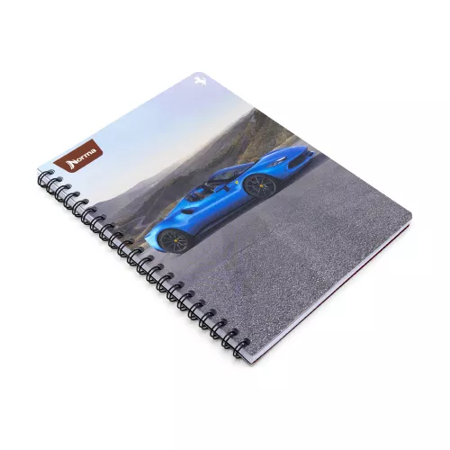 Cuaderno Argollado Profesional Cuadro Chico Ferrari SF1 200 Hojas