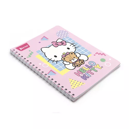 Cuaderno Argollado Profesional Cuadro Chico Hello Kitty Bear 100 Hojas