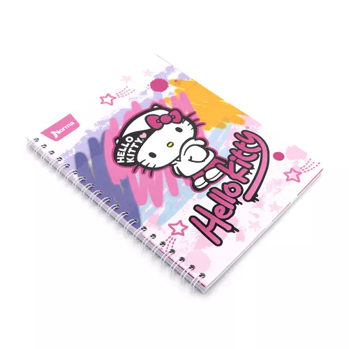 Cuaderno Argollado Profesional Cuadro Chico Hello Kitty Hip- Hop 100 Hojas