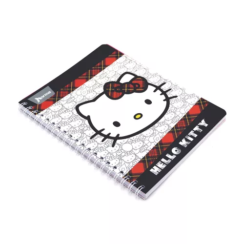 Cuaderno Argollado Profesional Cuadro Chico Hello Kitty Kitty face 100 Hojas
