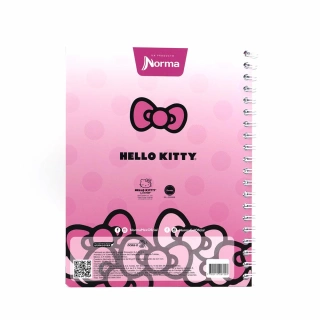Cuaderno Argollado Profesional Cuadro Chico Hello Kitty This is my happy place 100 Hojas