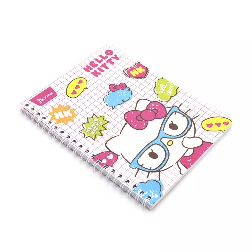 Cuaderno Argollado Profesional Cuadro Chico Hello Kitty Well done 100 Hojas